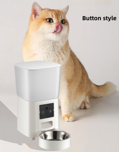 Advanced 5.5L Smart Pet Feeder – Real-Time HD Video, AI Voice Interaction, Scheduled Feeding, Battery & Plug Backup – Fresh & Dry Food Storage – EU/UK Certified