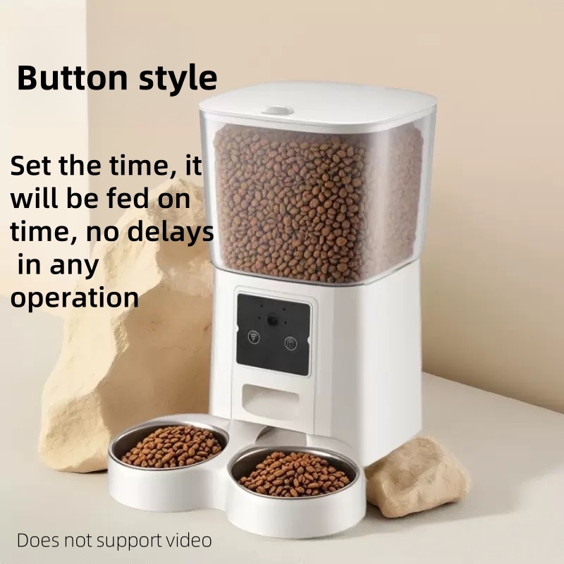 Advanced 5.5L Smart Pet Feeder – Real-Time HD Video, AI Voice Interaction, Scheduled Feeding, Battery & Plug Backup – Fresh & Dry Food Storage – EU/UK Certified
