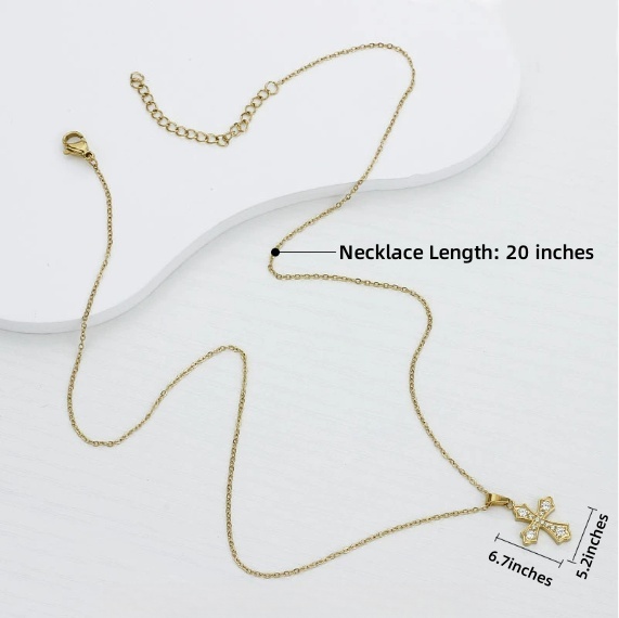Pendant Necklace for Women, Fashion Jewelry, 14k Gold-Plated