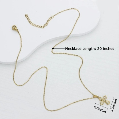 Pendant Necklace for Women, Fashion Jewelry, 14k Gold-Plated