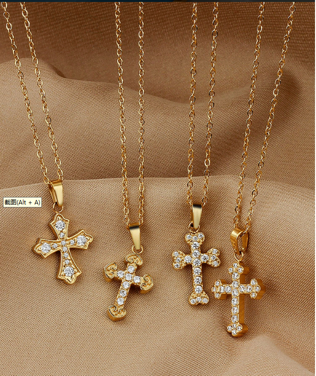 Pendant Necklace for Women, Fashion Jewelry, 14k Gold-Plated