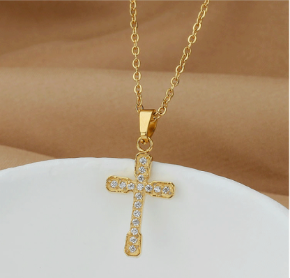 Pendant Necklace for Women, Fashion Jewelry, 14k Gold-Plated