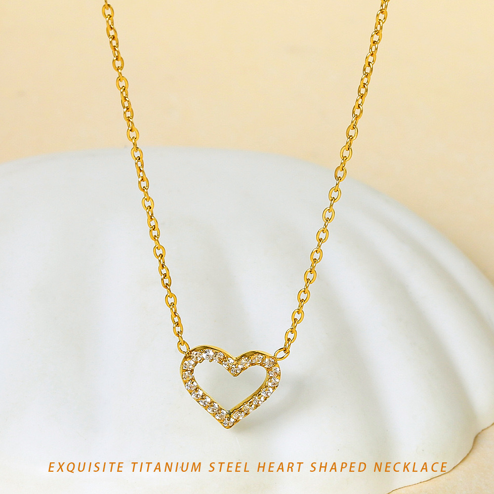 Heart Pendant Necklace for Her Moissanite Lab-Created Gem Jewelry for Women I Love You S925 Sterling Silver Gifts to Wife Girlfriend Mom Daughter Anniversary Birthday Christmas Valentines Day