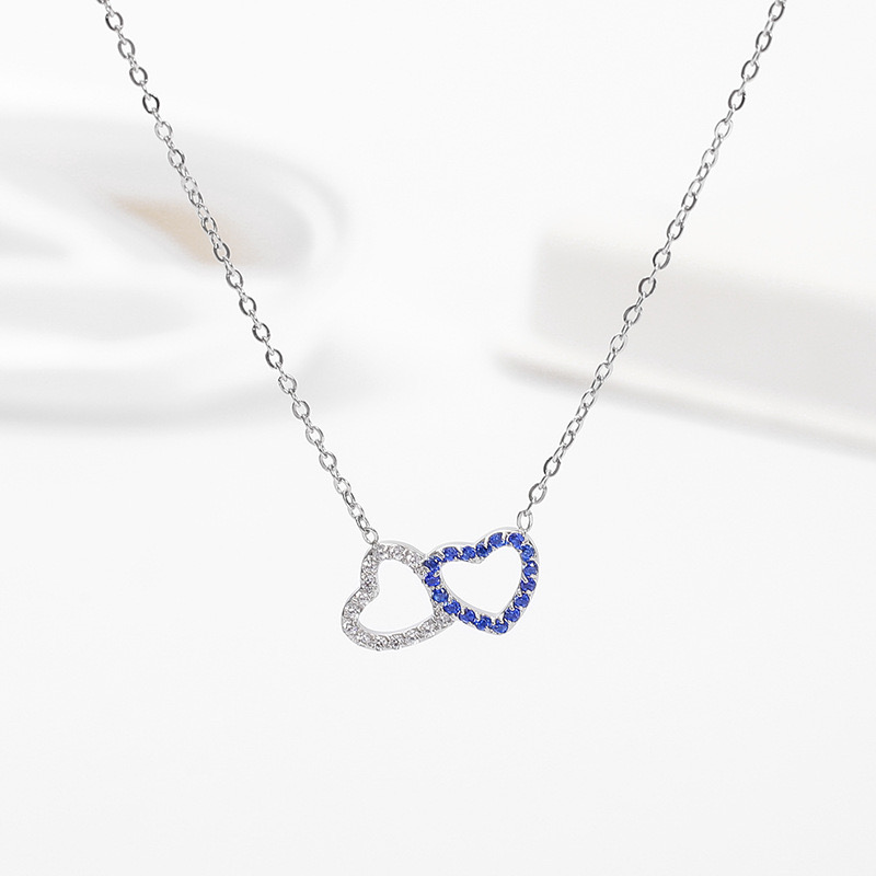 Heart Pendant Necklace for Her Moissanite Lab-Created Gem Jewelry for Women I Love You S925 Sterling Silver Gifts to Wife Girlfriend Mom Daughter Anniversary Birthday Christmas Valentines Day