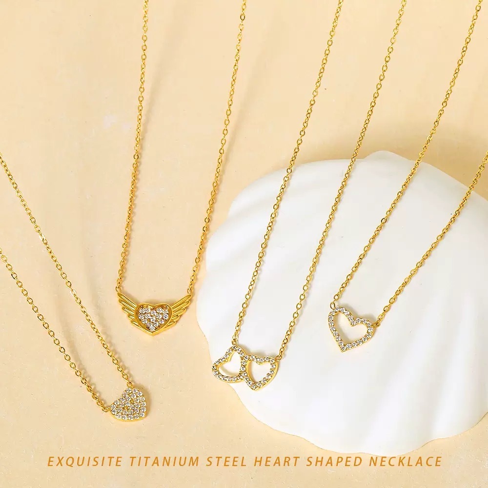 Heart Pendant Necklace for Her Moissanite Lab-Created Gem Jewelry for Women I Love You S925 Sterling Silver Gifts to Wife Girlfriend Mom Daughter Anniversary Birthday Christmas Valentines Day