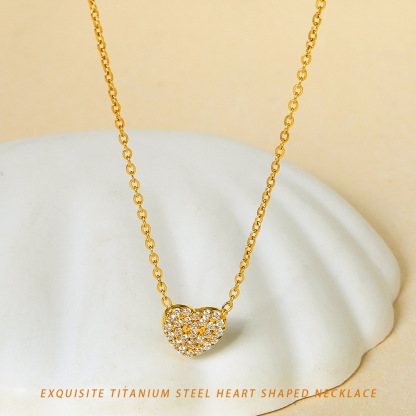 Heart Pendant Necklace for Her Moissanite Lab-Created Gem Jewelry for Women I Love You S925 Sterling Silver Gifts to Wife Girlfriend Mom Daughter Anniversary Birthday Christmas Valentines Day