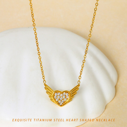 Heart Pendant Necklace for Her Moissanite Lab-Created Gem Jewelry for Women I Love You S925 Sterling Silver Gifts to Wife Girlfriend Mom Daughter Anniversary Birthday Christmas Valentines Day