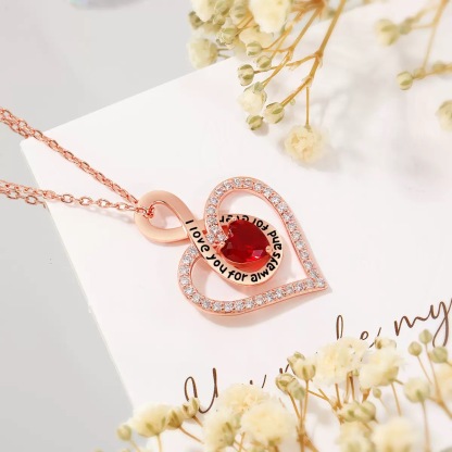 Moissanite Heart Pendant Necklace for Women,D Color VVS1 Moissanite Lab-Created Gem,925 Sterling Silver Gold Plating,Wedding,Anniversary Birthday Fine Jewelry Gifts for Wife Her Mom Girlfriend