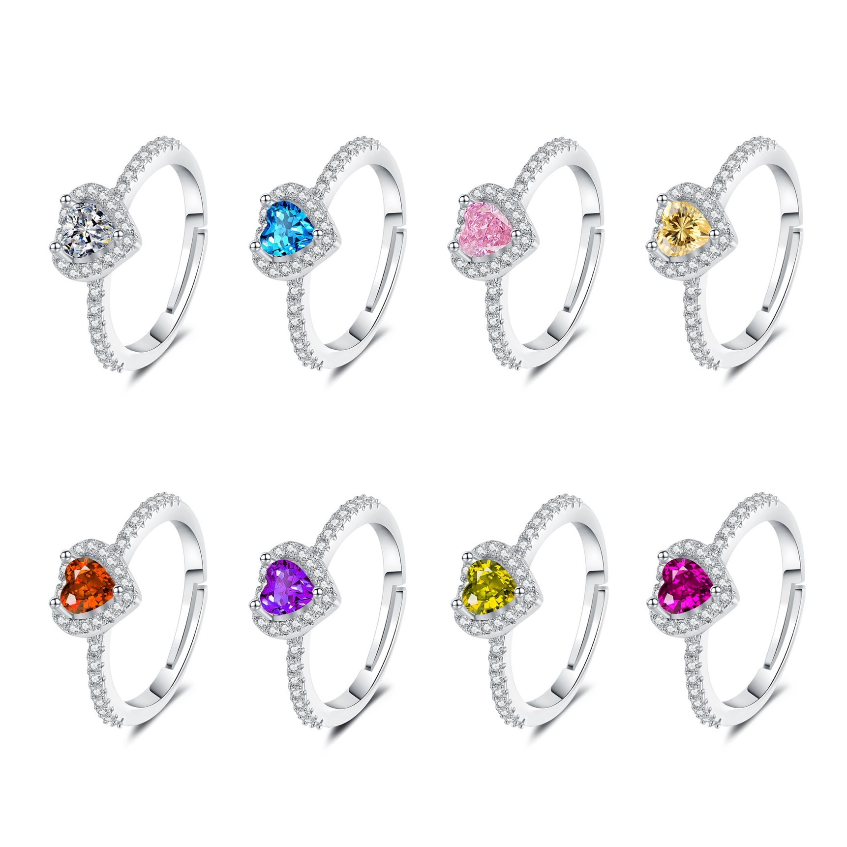 1.4 Carat (ctw) Heart-Cut Moissanite Halo Engagement Rings for Women 925 Sterling Silver Engagement Rings Halo Love Heart Band Heart Cut  Birthstone Jewelry for Women