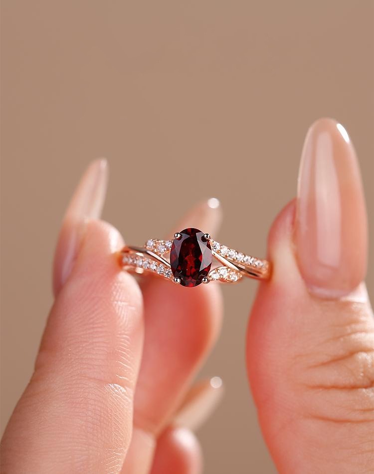 Celtic Birthstone Rings for Women 1.4Carat(CTW) 925 Sterling Silver Heart/Round/Pear/Oval Created Gemstone Moissanite Halo Engagement Promise Rings for Her Wife Birthday Anniversary Wedding Jewelry