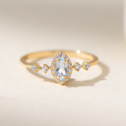 Moissanite Engagement Ring, 1.0-2.0 CT Solitaire Round Cut With Pavé Accents, 14K Gold Vermeil, Rhodium Finish