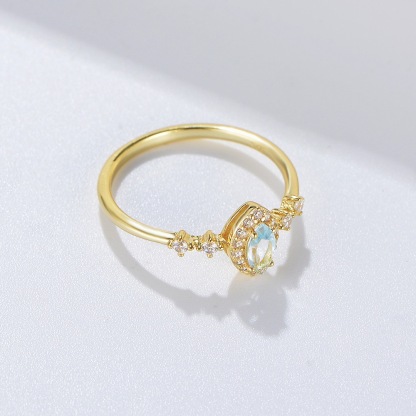 Moissanite Engagement Ring, 1.0-2.0 CT Solitaire Round Cut With Pavé Accents, 14K Gold Vermeil, Rhodium Finish