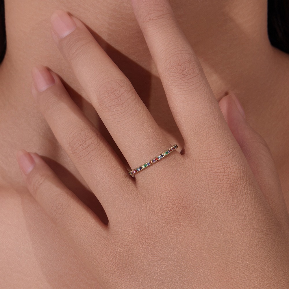 Lab Grown Diamond Wedding Bands, 0.8-1.42 Carat, Eternity Rings in 18K White Gold & Sterling Silver Size 5-10