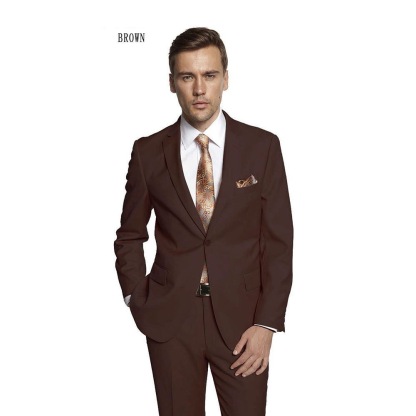 Mens Suits Regular Fit 2 Piece Suit for Men Wedding Prom Business Formal Suit