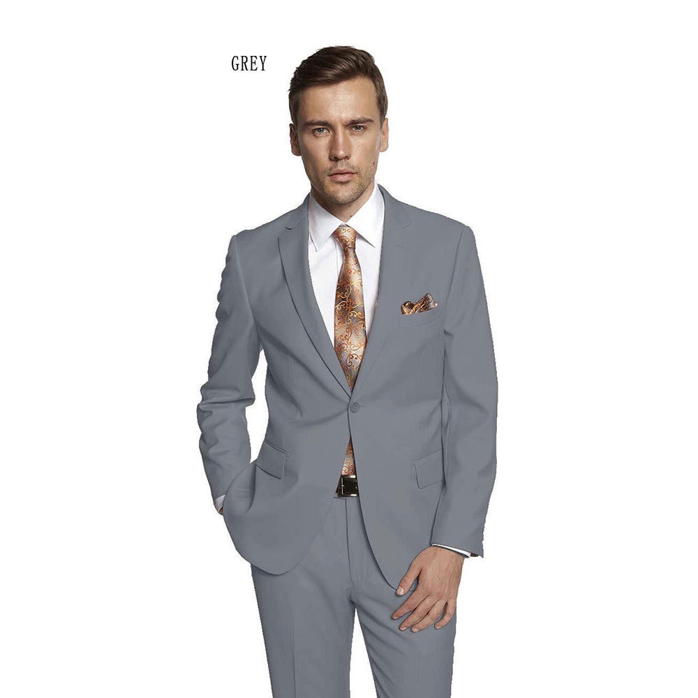 Mens Suits Regular Fit 2 Piece Suit for Men Wedding Prom Business Formal Suit