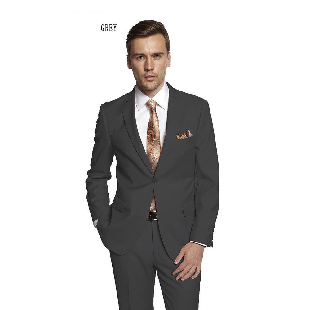 Mens Suits Regular Fit 2 Piece Suit for Men Wedding Prom Business Formal Suit