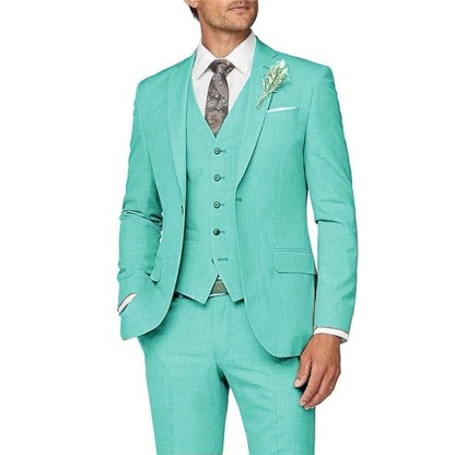 Mens Suit 3 Piece Slim Fit Suit for Men Formal Business Suit Wedding Groom Prom Tuxedo Dinner Party
