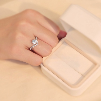 Wedding Ring Sets for Him and Her AAAAA Cz Promise Rings for Couples Women Mens Band Pear Shape 1 carat