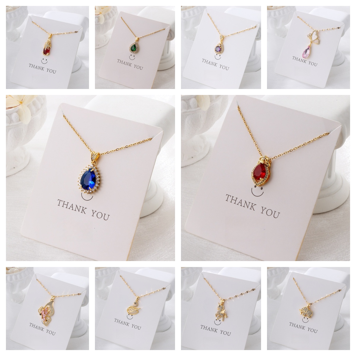 Angel Wings Necklace for Women with Birthstone, Love Heart Silver Tone/Gold Tone Pendant, Ideal Anniversary or Birthday Jewelry Gifts for Wife Girlfriend Her