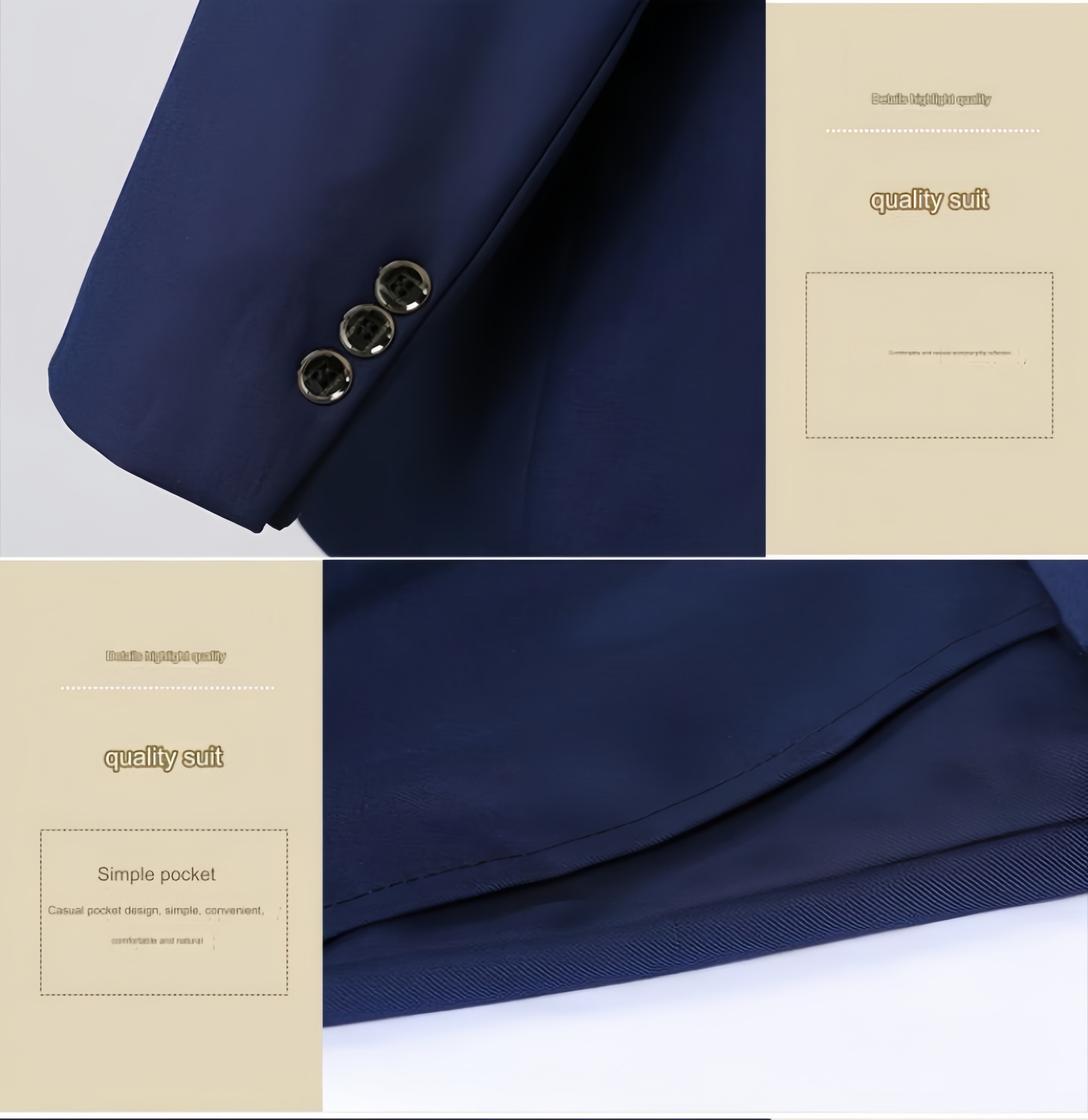 High Quality Men's Wedding Suits 3-piece set