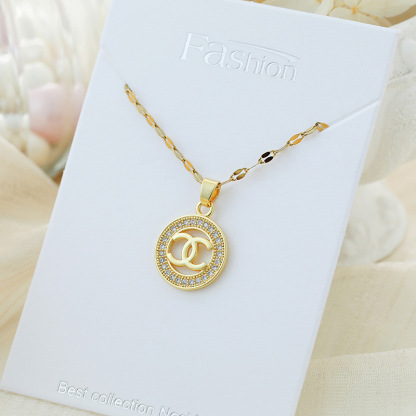 Crystal Necklace - Gold Plated Heart Encased Birthstone Pendant, Jewelry for Women Lightweight, Easy - Wear Fashion Minimalist Design Accesory Packed