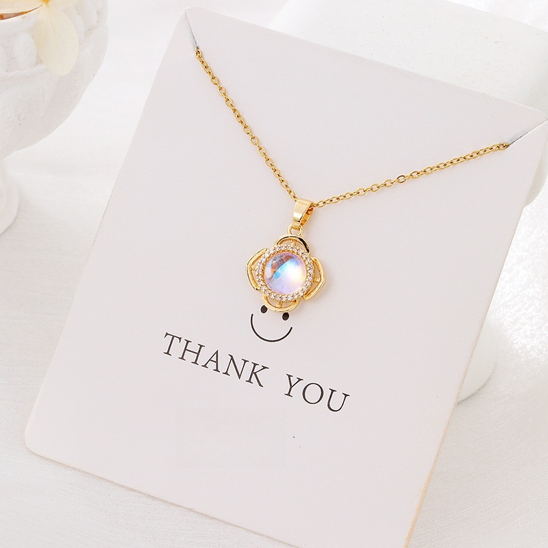 Pendant Necklace for Women, Fashion Jewelry, 14k Gold-Plated