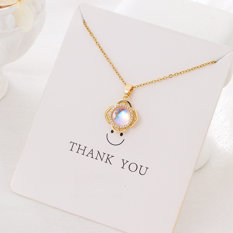 Pendant Necklace for Women, Fashion Jewelry, 14k Gold-Plated