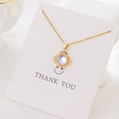 Pendant Necklace for Women, Fashion Jewelry, 14k Gold-Plated