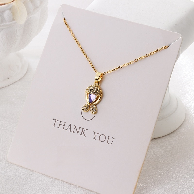 Pendant Necklace for Women, Fashion Jewelry, 14k Gold-Plated