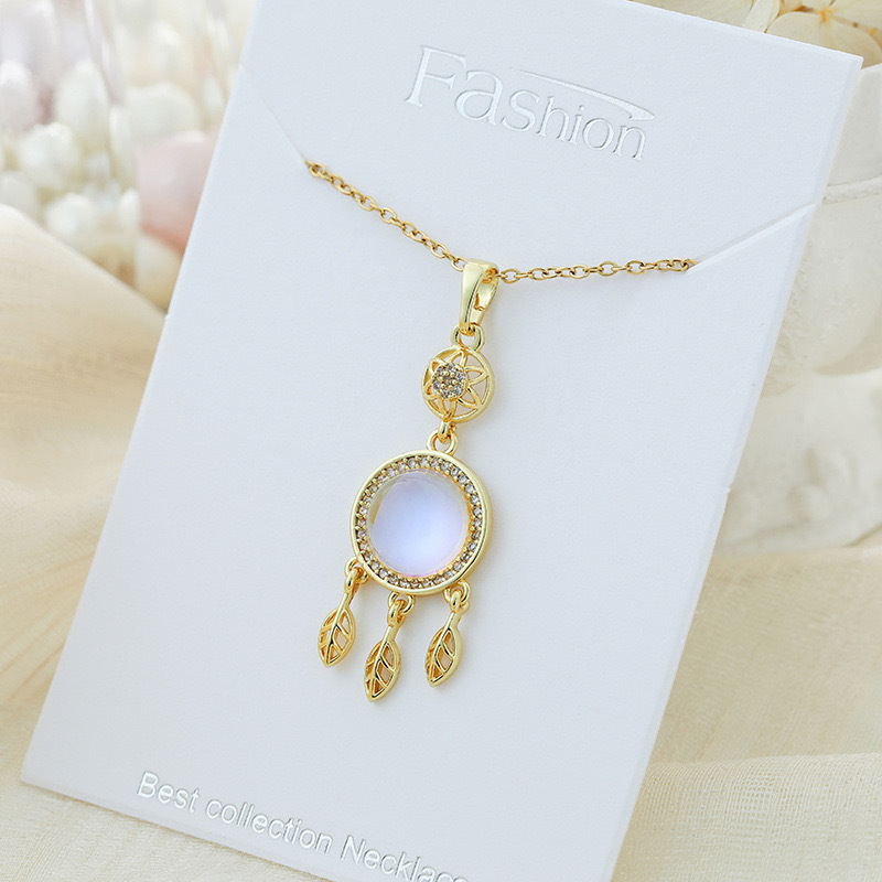 Crystal Necklace - Gold Plated Heart Encased Birthstone Pendant, Jewelry for Women Lightweight, Easy - Wear Fashion Minimalist Design Accesory Packed