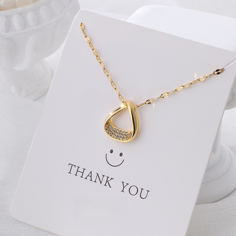 Abstract Heart Necklace for Women Sterling 14k Gold-Plated with Mother of Pearl - Gold Plated Dainty Necklace Gift for Her