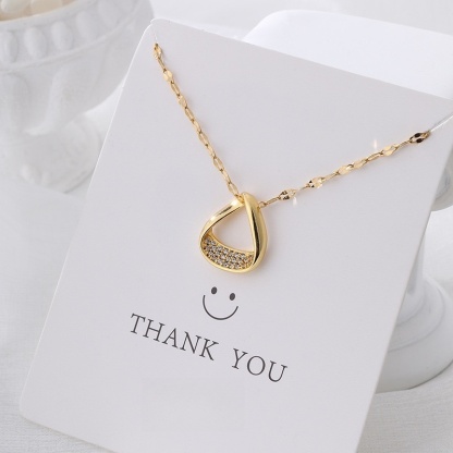 Abstract Heart Necklace for Women Sterling 14k Gold-Plated with Mother of Pearl - Gold Plated Dainty Necklace Gift for Her