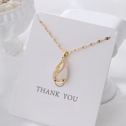 Pendant Necklace for Women, Fashion Jewelry, 14k Gold-Plated
