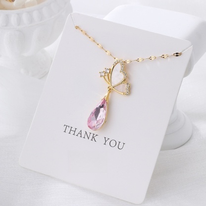 Angel Wings Necklace for Women with Birthstone, Love Heart Silver Tone/Gold Tone Pendant, Ideal Anniversary or Birthday Jewelry Gifts for Wife Girlfriend Her
