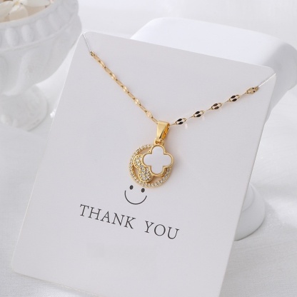 Pendant Necklace for Women, Fashion Jewelry, 14k Gold-Plated
