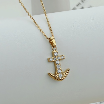 Pendant Necklace for Women, Fashion Jewelry, 14k Gold-Plated