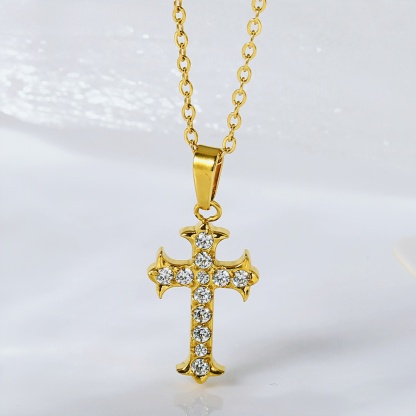 Pendant Necklace for Women, Fashion Jewelry, 14k Gold-Plated