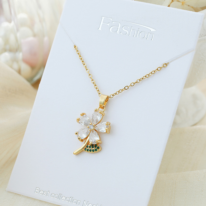 Abstract Flower Type Necklace for Women Sterling Silver Necklace - Exquisite Silver Jewelry for Women - Heart Pendant Silver Necklace - Birthday, Anniversary, Valentine's Day Gift for Women, Wife, Mom, Girlfriend, Lady