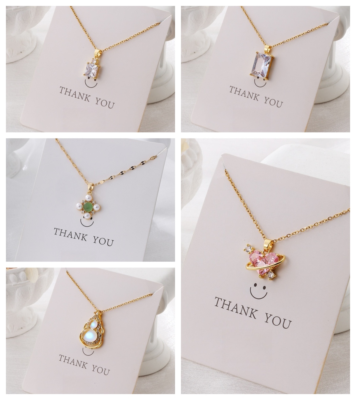 Pendant Necklace for Women, Fashion Jewelry, 14k Gold-Plated