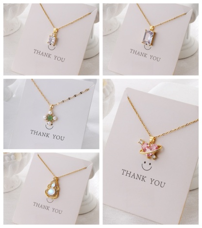 Pendant Necklace for Women, Fashion Jewelry, 14k Gold-Plated