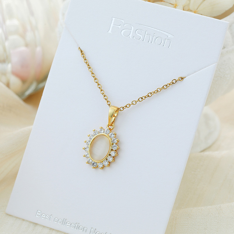 Crystal Necklace - Gold Plated Heart Encased Birthstone Pendant, Jewelry for Women Lightweight, Easy - Wear Fashion Minimalist Design Accesory Packed