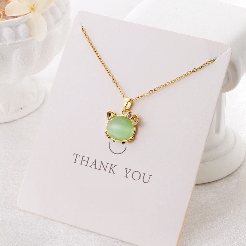 Crystal Chain Necklace for Women Trendy, Imitation Diamond Pendant, Statement Cubic Zirconia Boho Jewelry Set, 14K Gold/Rose Gold/Silver Birthstone Necklace