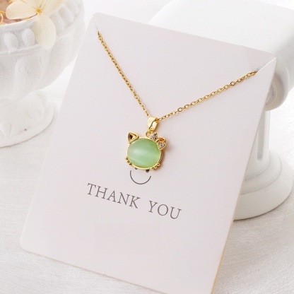 Crystal Chain Necklace for Women Trendy, Imitation Diamond Pendant, Statement Cubic Zirconia Boho Jewelry Set, 14K Gold/Rose Gold/Silver Birthstone Necklace