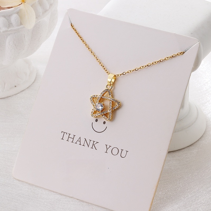 Pendant Necklace for Women, Fashion Jewelry, 14k Gold-Plated