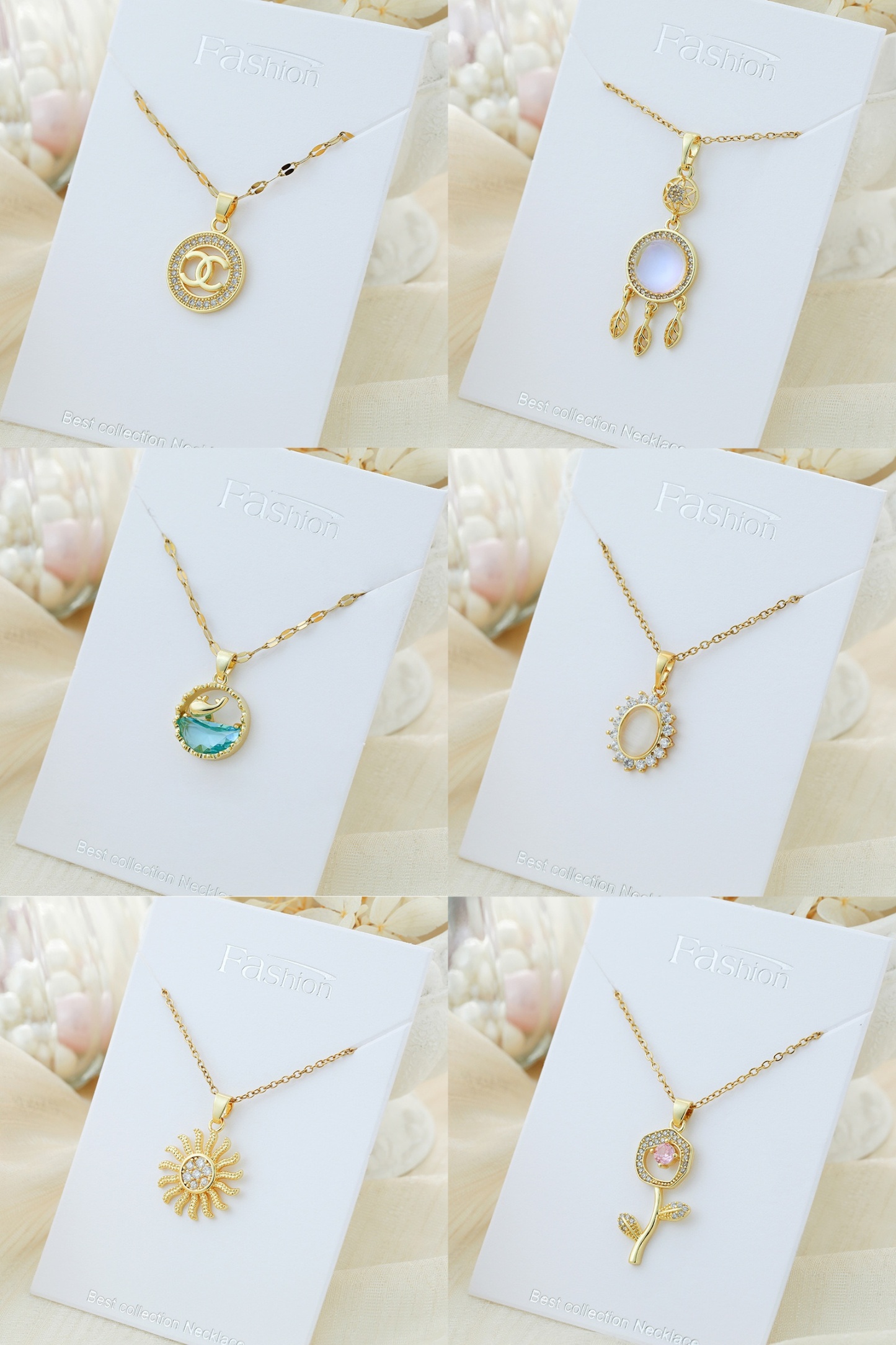 Crystal Necklace - Gold Plated Heart Encased Birthstone Pendant, Jewel