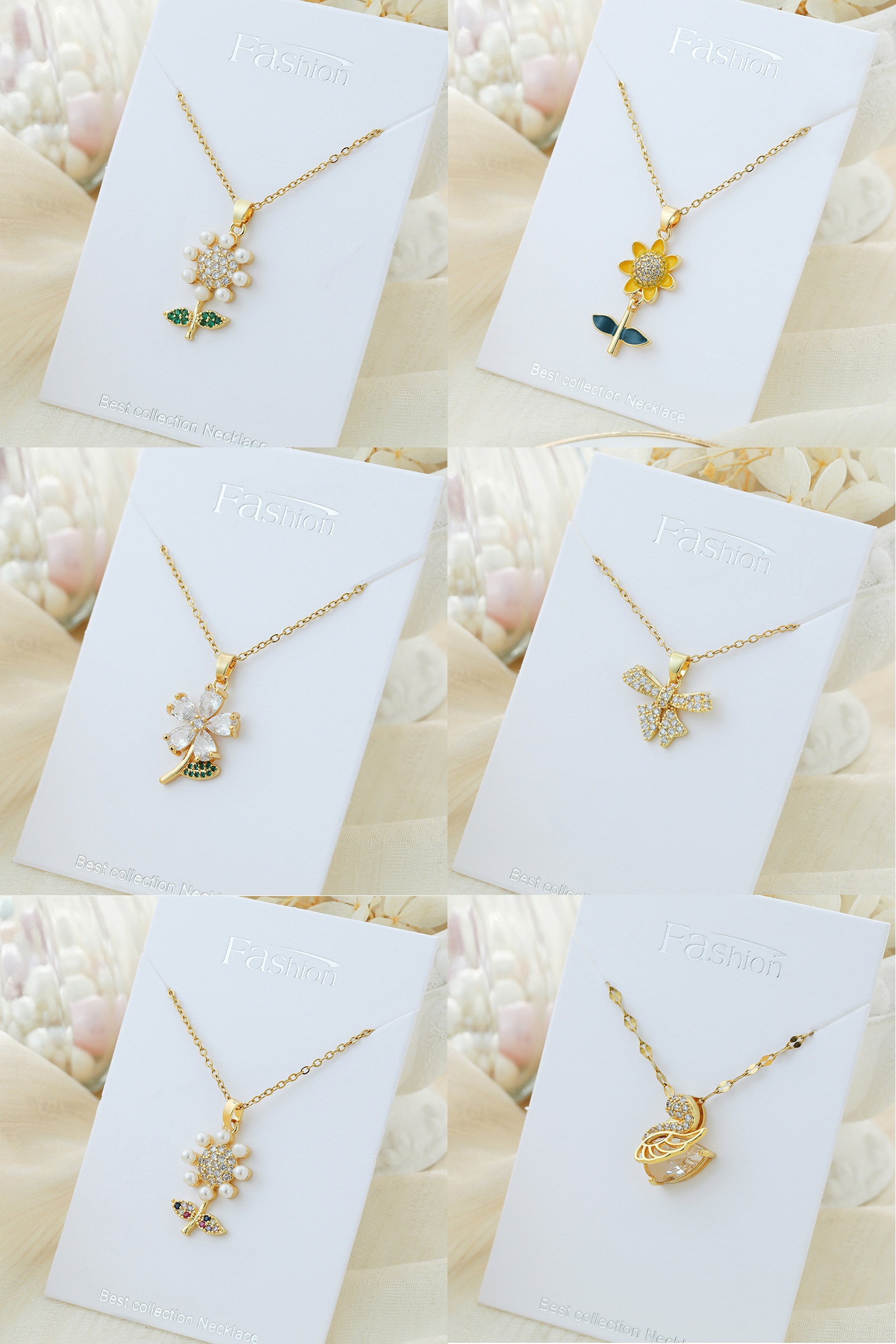 Abstract Flower Type Necklace for Women Sterling Silver Necklace - Exquisite Silver Jewelry for Women - Heart Pendant Silver Necklace - Birthday, Anniversary, Valentine's Day Gift for Women, Wife, Mom, Girlfriend, Lady