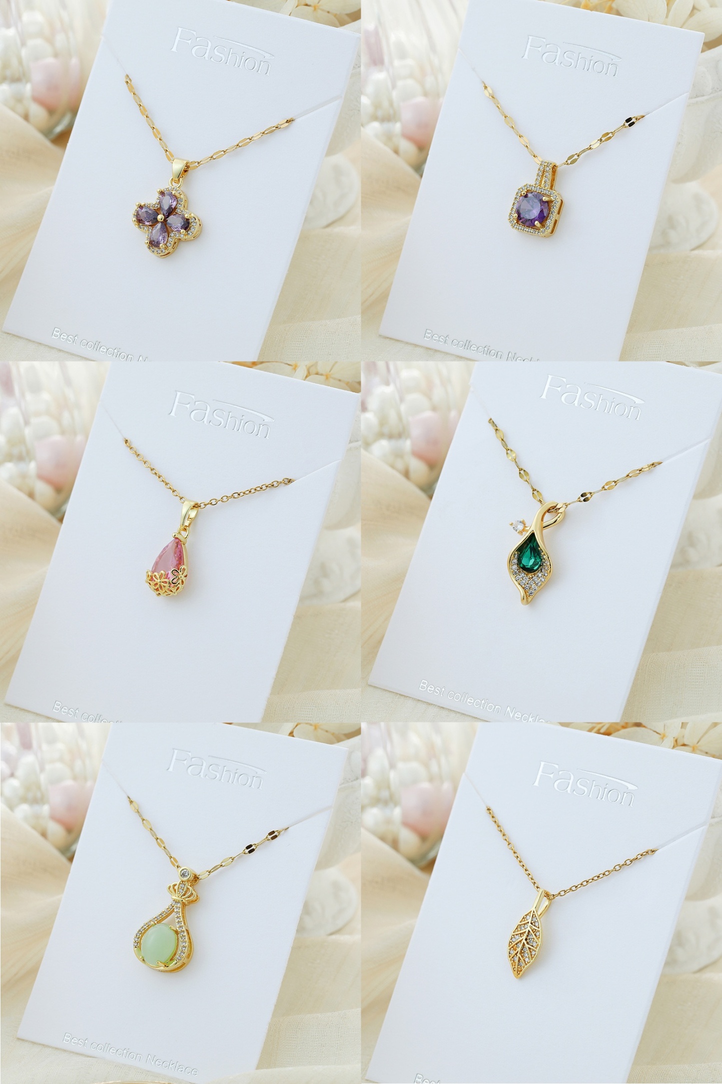 Women's Gifts Upgraded Tears of Love Necklace for Women 14K Gold Plate