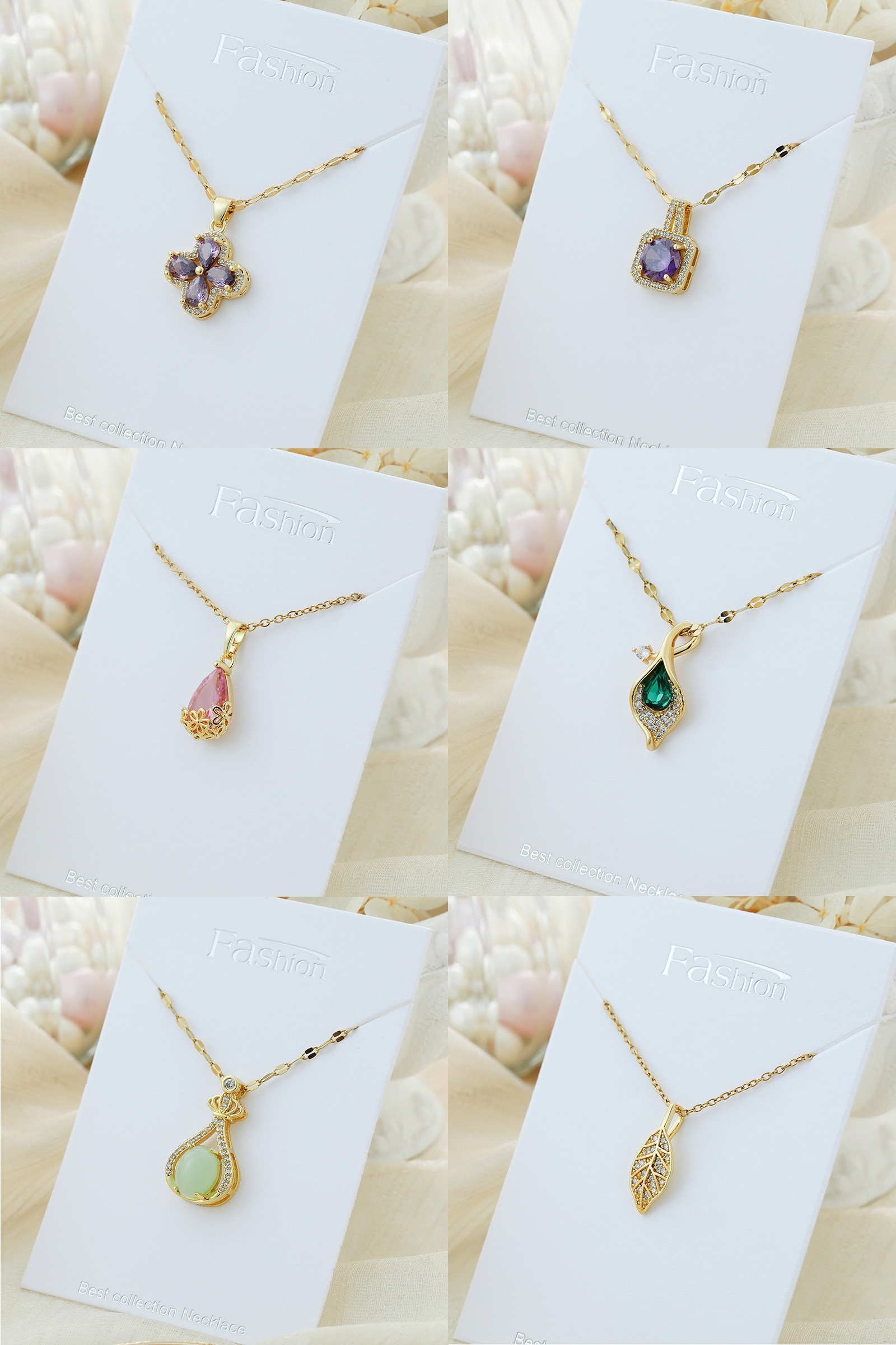 Women's Gifts Upgraded Tears of Love Necklace for Women 14K Gold Plate