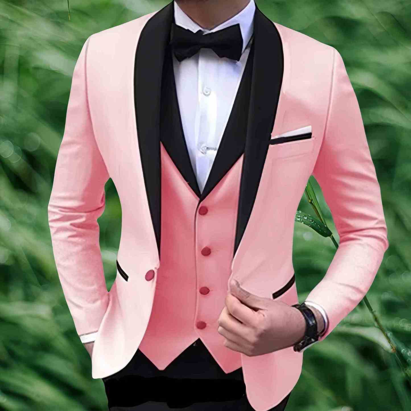 Men's wedding suit four piece suit