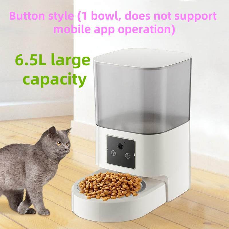 Smart WiFi Pet Feeder with Camera – Feed Pets Remotely, 2-Way Audio, Night Vision | 6.5L Freshness Tech | Works Offline, Certified Safe (FCC/UL)